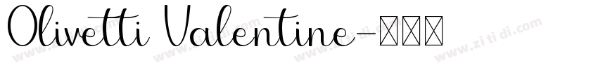 0livetti Valentine字体转换